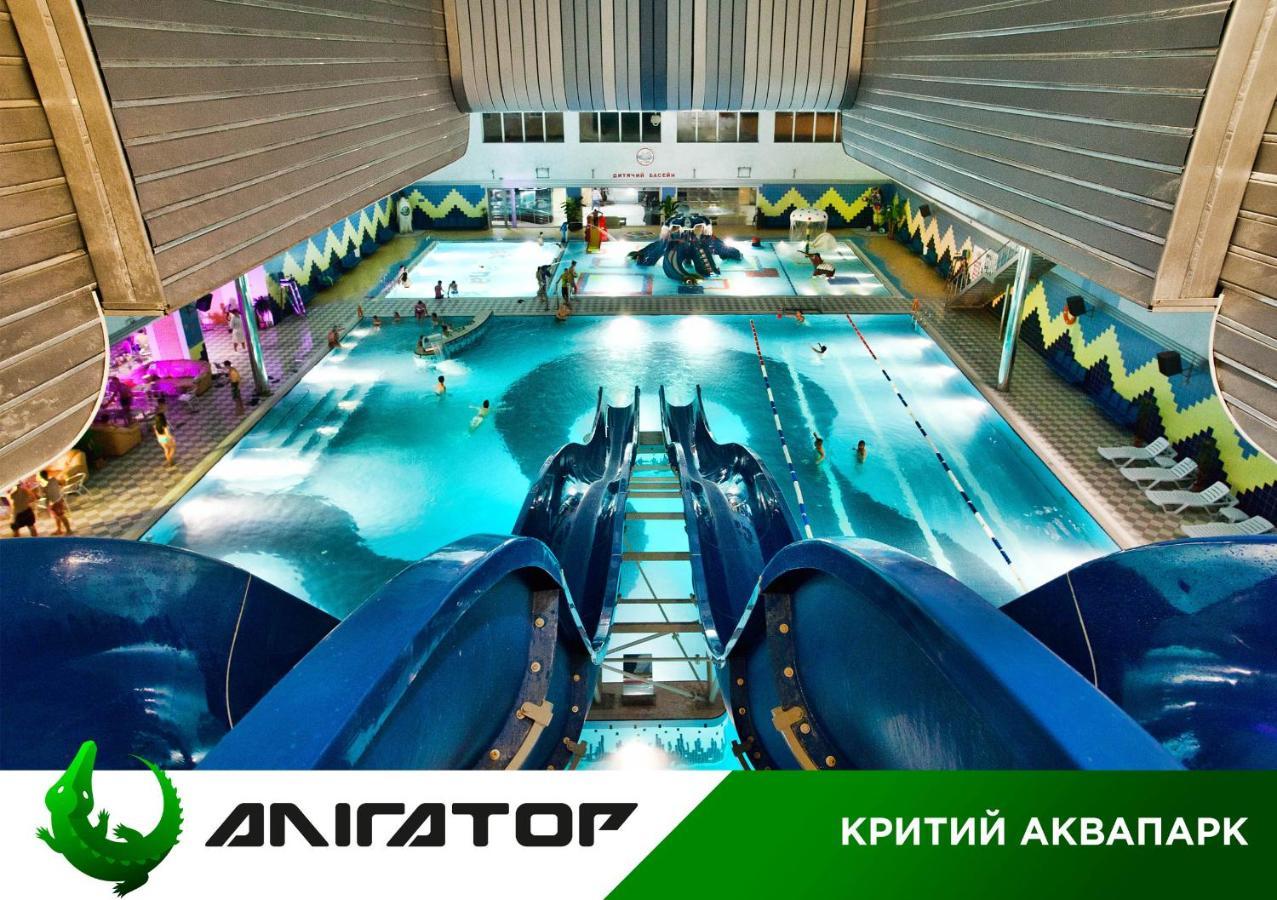 Hotel Aquapark Alligator Ternópil Exterior foto